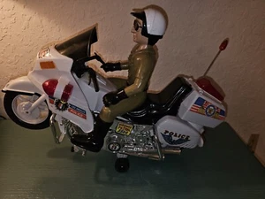 Vintage Highway Hunter LAPD Police Motorcycle Toy-Battery Operated/Works - Picture 1 of 8