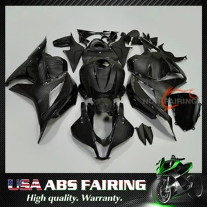 Kit de carrocería ABS carenados negros pintura fibra de carbono apto para Honda CBR 600RR 2009-2012 - Imagen 1 de 11