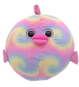 Ty Beanie Ballz Large 11'' Tall Rainbow Fish Plush 2014 Retired Rare - Picture 1 of 9