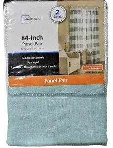 Mainstays 40x84 Zoll Panel Paar Stange Tasche Spa aspid blau weiß neu - Bild 1 von 4