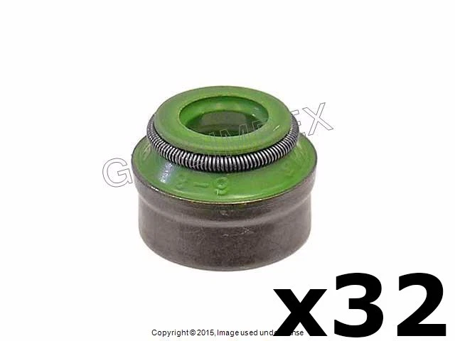 For Porsche '97-'15 Valve Stem Seal (Set of 32) CORTECO + 1 YEAR WARRANTY - Image 1 of 1