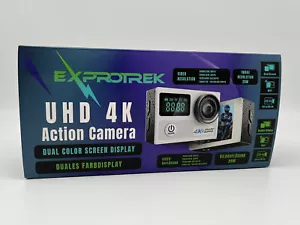 Cámara de acción Exprotrek Ultra HD 4K 20 MP 30m resistente al agua NUEVA EMBALAJE ORIGINAL - Imagen 1 de 3