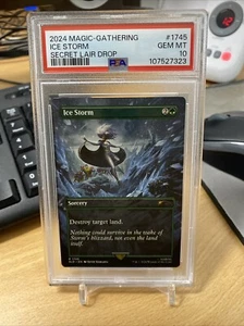 PSA 10 Gem Ice Storm, Non-Foil, Marvel Storm Secret Lair, Magic MTG - Picture 1 of 4