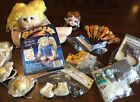 Lot of Vintage Doll Making Supplies Parts Head Craft Supply Parts Crafting