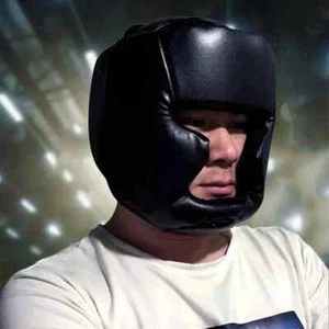Full-Covered Thickened Boxing Helmet Karate MuayThai Training Head Protector Gym - Picture 1 of 21