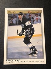 1990-91 O-Pee-Chee Premier Rob Blake #6 Rookie RC HOF