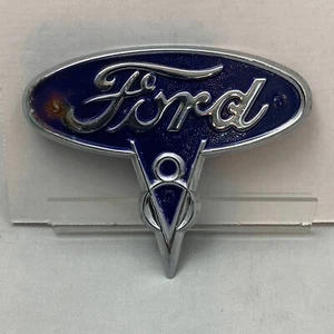 Vintage Collectible 1935-1936 Ford Truck 5 1/4" Blue Hood Side Emblem 35 36 - Picture 1 of 3