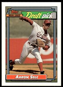 1992 Topps Aaron Sele Rookie Baseball Card Boston Red Sox #504