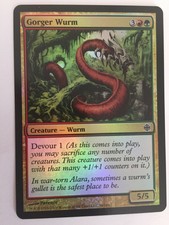 MTG Magic The Gathering - Gorger Wurm - FOIL - Alara Reborn - LP