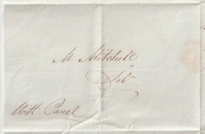 1820 LETTERA RE LYNN WILLIAM JARVIS A WYMONDHAM 'CON PACCO' TRAMITE CORRIERE E/L - Foto 1 di 2
