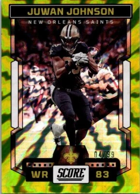 2023 SCORE ELECTRIC PARALLEL #56 JUWAN JOHNSON 04/99 - Image 1 of 2