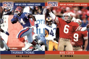 1990 Pro Set Football (201-400) - YOU PICK THE CARD