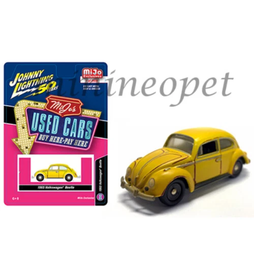 JOHNNY LIGHTNING JLCP7220 1965 VW VOLKSWAGEN BEETLE 1/64 RUSTED YELLOW - Image 1 of 1