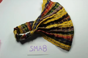 Guatemalan HEADBAND Hand Made Solid Blue Chalina Head Band Wrap SMALL - SMA8 - Picture 1 of 2