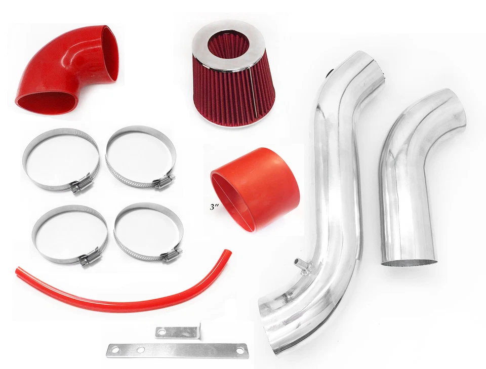 Red For 2006-2010 Dodge Charger SE SXT 3.5L V6 Cold Air Intake System Kit - Изображение 1 из 1