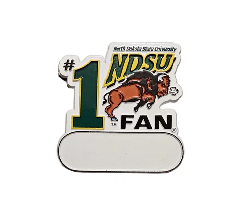 NORTH DAKOTA STATE BISON NDSU  MAGNET #1 NDSU FAN SIZE 3 BY 3 NEW NCAA Cover