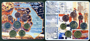 GRECE Coffret BU 2012 - 8 monnaies - 2 Euro face nationale