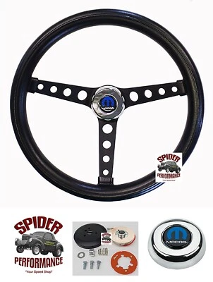Volante Dodge Mopar 14 1/2" Classic Black 1970-1977 Foto 1 de 4