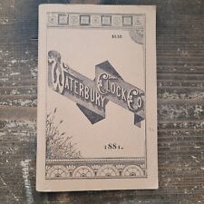 RARE WATERBURY WATCH & CLOCK CO CATALOGUE Vintage Reprint of 1881 Book