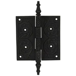Bisagra de puerta con punta de campanario de hierro fundido de 3 pulgadas estilo victoriano - Imagen 1 de 1