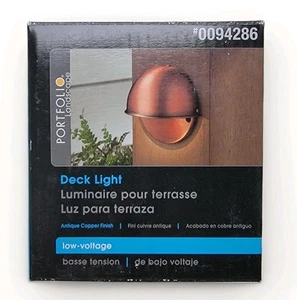 Portfolio Landschaft Terrassenleuchte Antik Kupferoptik #94286 Niederspannung Neu in OVP - Bild 1 von 9