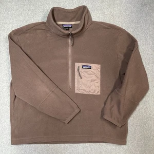 Patagonia Jacke Damen XL braun 1/2 Zip Fleecepullover Microdini pink - Bild 1 von 7