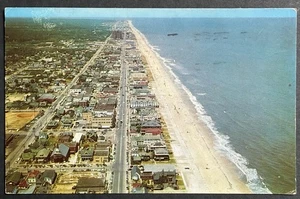 Virginia Beach Aerial View Vintage Postcard 1958 - Picture 1 of 2