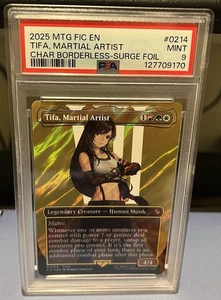 2025 MTG FINAL FANTASY COMMANDER SURGE FOIL #0214 TIFA, MARTIAL ARTIST PSA 9 - Picture 1 of 2
