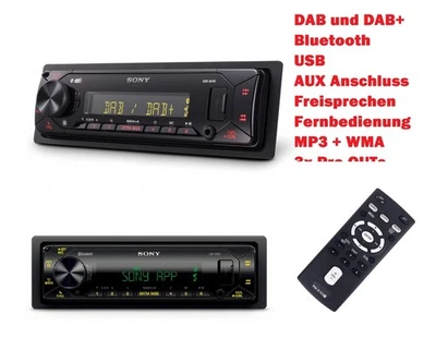 Sony DSX-B41D Autoradio DAB+ Bluetooth MP3 AUX USB NFC Radio Freisprechen 55x4 - Bild 1 von 4