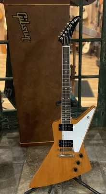 2025 Gibson 70's Explorer HH Electric Guitar in Antique Natural w Gibson Case - Image 1 of 4