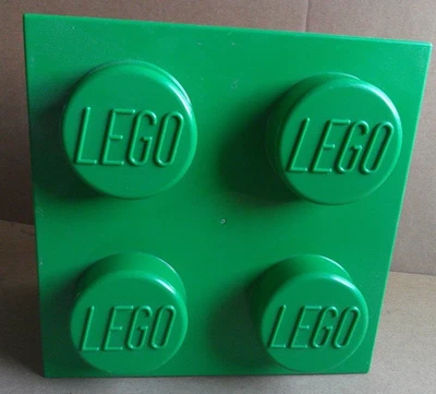 Lego Aufbewahrungsbox Steine GRÜN stapelbar Kunststoff Aufbewahrungsbox mit Deckel - Bild 1 von 4