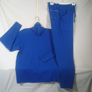 Lizwear Tracksuit Womens M Top S Pants Royal Blue Loungewear Pullover Sweatpants - Picture 1 of 18