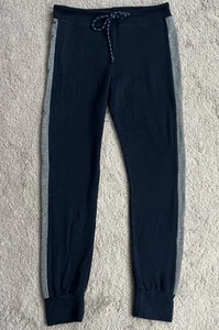 Pantalones deportivos con cordón a rayas laterales azul marino talla 3 grandes - Imagen 1 de 8