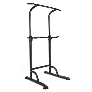 Multifunctional Adjustable Height Power Training Rack Home Gym Pull-up Bar Black - Picture 1 of 7