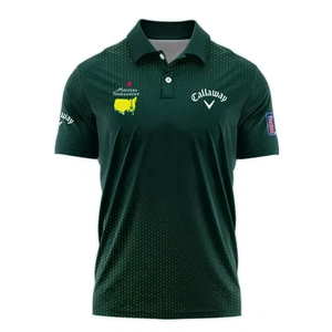 Golf Sport Masters Tournament Callaway Polo Shirt Sports Dinamond Shape Dark Gre - Picture 1 of 3