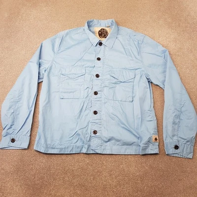 Pretty Green Mens Jacket 2XL XXL Blue Field Overshirt Lightweight Casuals Mod - Image 1 of 4