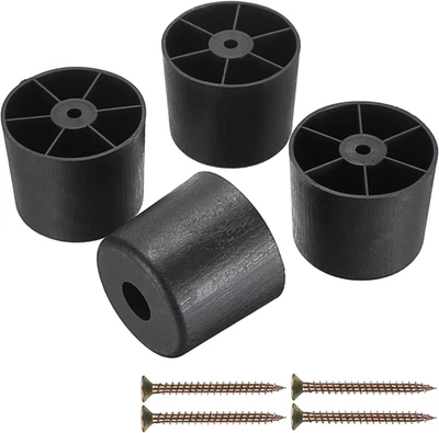 4 PIEZAS 2 pulgadas patas de plástico para muebles atornillables patas de sofá patas de sofá sofá sofá  Foto 1 de 4