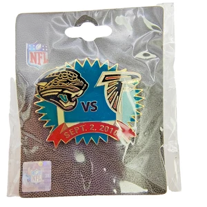Jacksonville Jaguars VS Atlanta Falcons NFL Game Day Pin 9/2/2010 Everbank - Picture 1 of 3