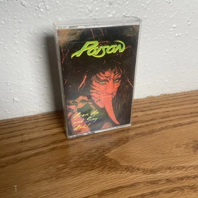 Poison – Open Up and Say... Ahh! (Cassette, 1988, Glam Metal) Banned Tongue Ver. - Image 1 of 3
