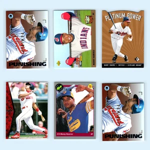 Manny Ramirez Lot 6 Baseball Cards 1995 SkyBox E-Motion Cleveland Indians Set NM - Picture 1 of 8