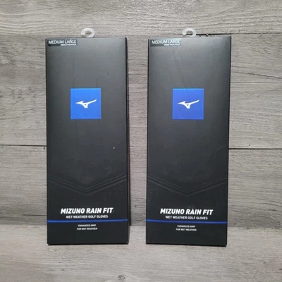 Lote de 2 guantes de golf Mizuno Rain Fit clima húmedo MED LRG paquete de pares para hombre Foto 1 de 3
