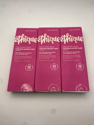 3 minibarras Ethique Discovery Pack cabello equilibrado: champú, acondicionador, 2 en 1 Foto 1 de 4