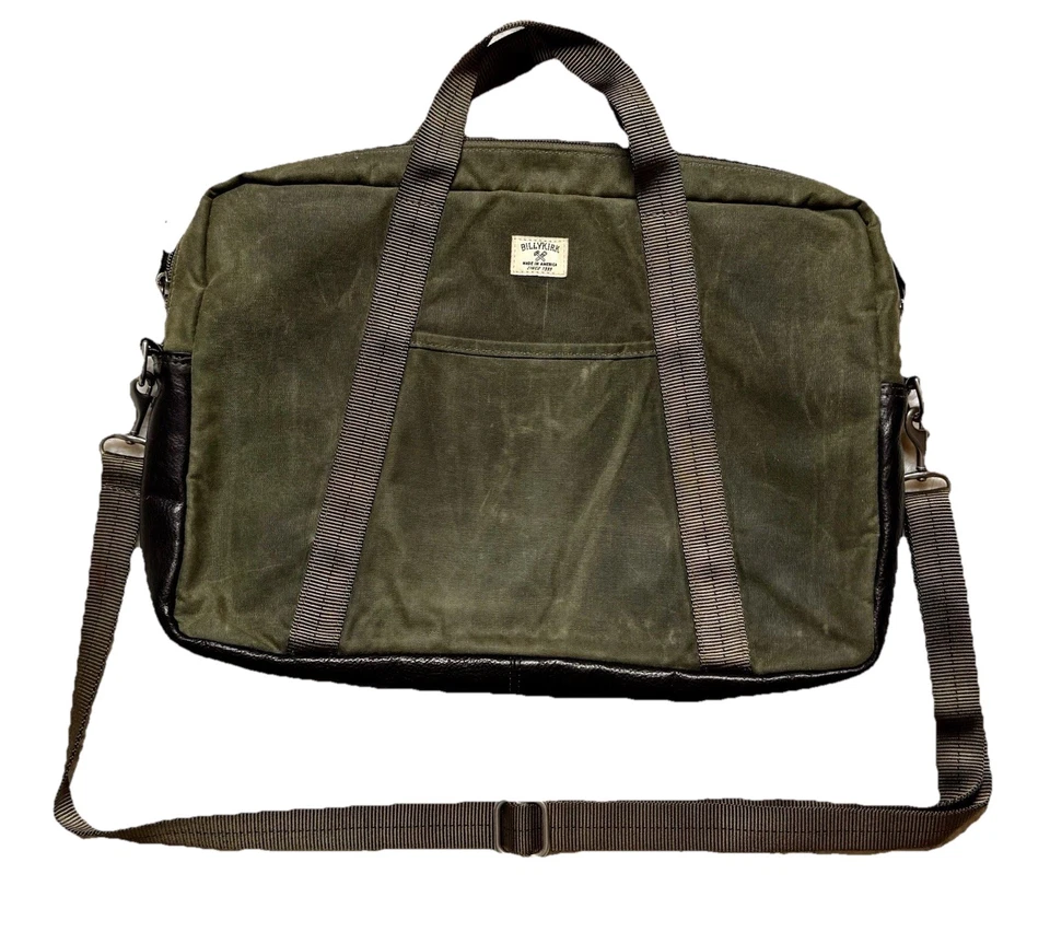 BILLYKIRK Nº Maletín de cera delgada edición estándar 508 estuche para computadora portátil oliva A+ $195 Foto 1 de 4
