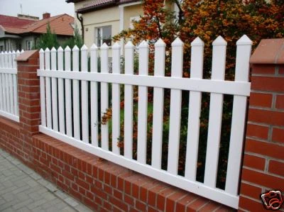 kunststoffzaun weiß lattenzaun friesenzaun gartenzaun weiss,zaun aus kunststoff - Bild 1 von 4