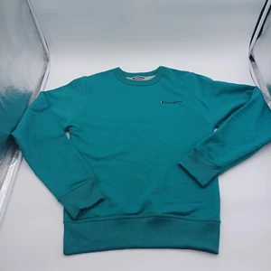 Champion Green Pullover Sweatshirt Solid Blank  xS - Picture 1 of 4