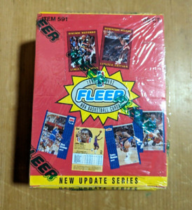 91-92 Fleer NBA Basketball 36 Pack Factory Sealed Hobby Box Update Series JORDAN