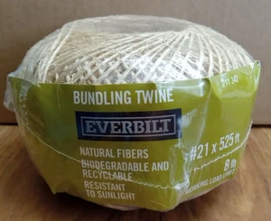 Everbilt #21 x 525 ft. Natural Twisted Sisal Twine 8lb 211 342 Bundling Twine - Picture 1 of 9