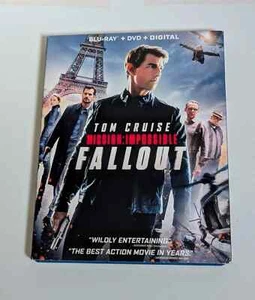 Mission: Impossible: Fallout (Blu-ray, DVD, 2018) With Slipcover *No Digital - Picture 1 of 4