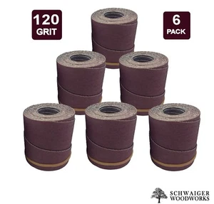 Envolturas/rollos lijadora de tambor, 120 g para SuperMax 19-38, paquete de 6 - Imagen 1 de 1