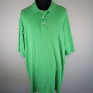 Foundry Men's Green Short Sleeve Polo Shirt Size 2XLT